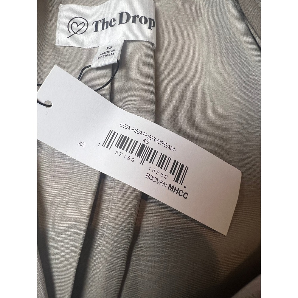 The Drop Womens XS Beige Double Breasted Blazer Neutralcore Workcore - Picture 7 of 8